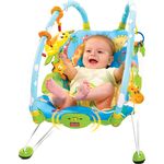 Cadeirinha de Descanso Infantil Tiny Love Vibratória Musical Gymini Bouncer - Até 9 Kg - Azul/verde