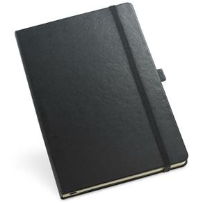 Caderneta de Anotações 13,7x21cm 80 Folhas Pautadas Preto