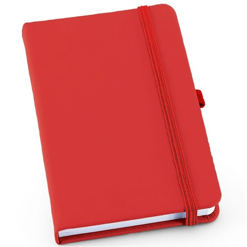 Caderneta de Anotações 14X21cm 80 Folhas Sem Pauta Vermelho