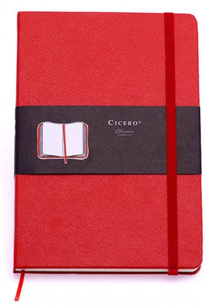 Caderneta Linha Clássica Pautada Vermelha 80 G/m² 14,0 X 21,0 Cm com 160 Páginas Cicero