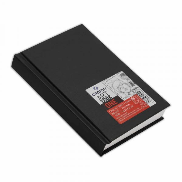 Caderneta para Esboço Canson Art Book One Preto 100g/m² 10,2 X 15,2 Cm - 60005567