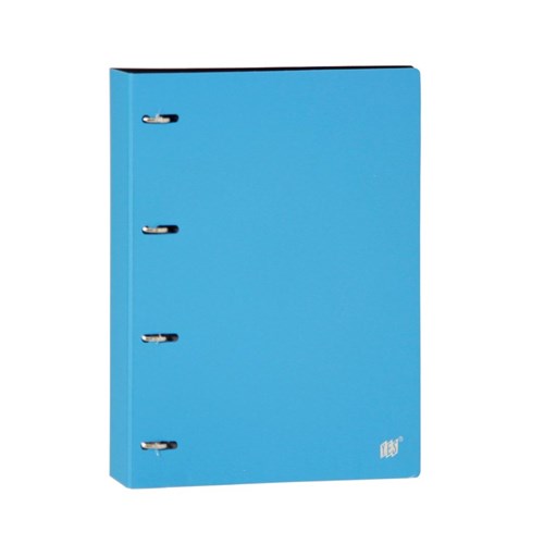 Caderno Argolado com 96 Folhas e 5 Divisórias - A4 - Polipropileno - Opaca - M - Azul