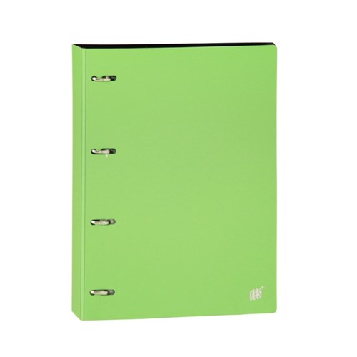 Caderno Argolado com 96 Folhas e 5 Divisórias - A4 - Polipropileno - Opaca - M - Verde