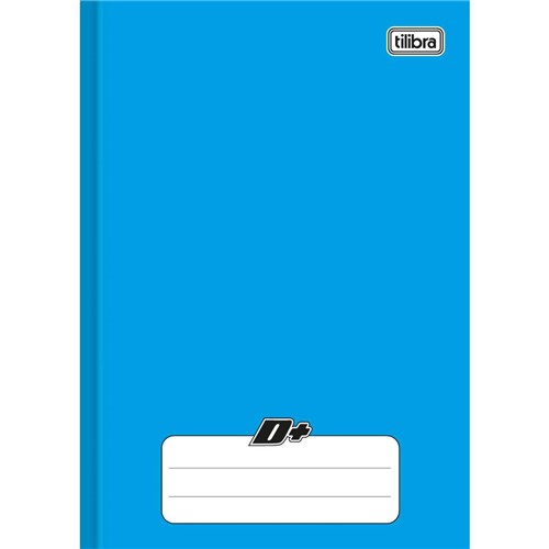 Caderno Brochura 1/4 Capa Dura D+ 96 Folhas Azul