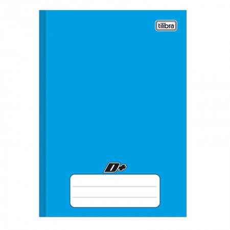 Caderno Brochura Capa Dura 1/4 - 48 Folhas - D Mais - Azul - Tilibra