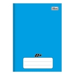 Caderno brochura capa dura 1/4 - 96 folhas - D mais - Azul - Tilibra
