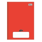 Caderno brochura capa dura 1/4 - 96 folhas - D mais - Vermelho - Tilibra