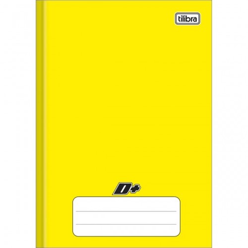 Caderno Brochura Capa Dura 1/4 D+ Amarelo 96 Folhas 116726