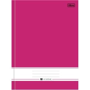 Caderno Brochura Capa Dura Universitário Académie Rosa 96 Folhas