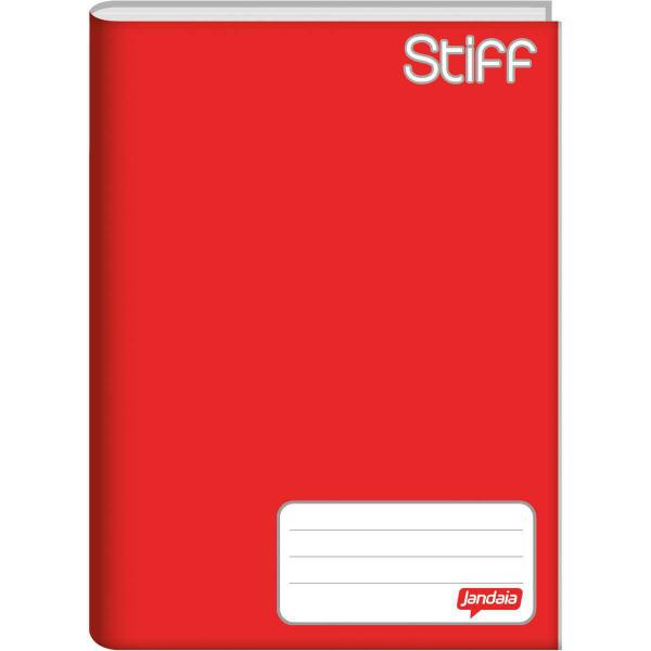 Caderno Brochurao Capa Dura STIFF 96 Folhas Vermelho - eu Quero Eletro
