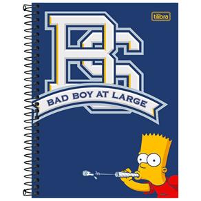 Caderno Colegial Simpsons 160 Folhas 8X1 - Tilibra