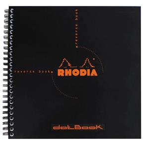 Caderno DotBook Rhodia 21X21cm Capa Preta