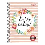 Caderno Espiral Capa Dura Universitário 20 Matérias 320 Folhas Pepper Enjoy Tilibra