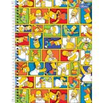 Caderno Espiral Capa Dura UNIVERSITÁRIO 10 MATÉRIAS Simpsons