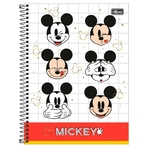 Caderno espiral capa dura universitário 1x1 - 80 folhas - Mickey - 2 - Tilibra