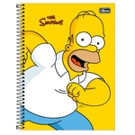 Caderno espiral capa dura universitário 1x1 - 80 folhas - Simpsons - 3 - Tilibra