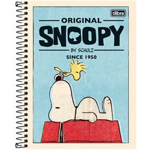 Caderno Espiral Colegial Snoopy Vintage 160 Folhas - Tilibra