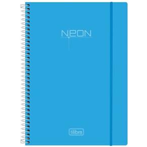 Caderno Espiral Neon Blue 96 Folhas - Tilibra