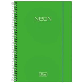 Caderno Espiral Neon Green 96 Folhas - Tilibra