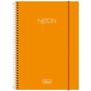 Caderno Espiral Neon Orange 96 Folhas - Tilibra