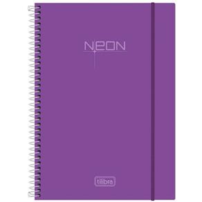 Caderno Espiral Neon Purple 96 Folhas - Tilibra