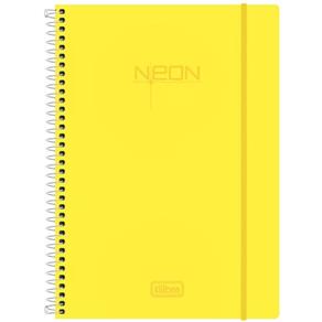 Caderno Espiral Neon Yellow 96 Folhas - Tilibra