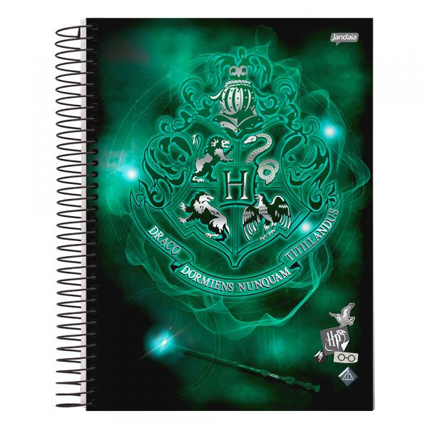 Caderno Harry Potter - Verde - 1 Matéria - Jandaia