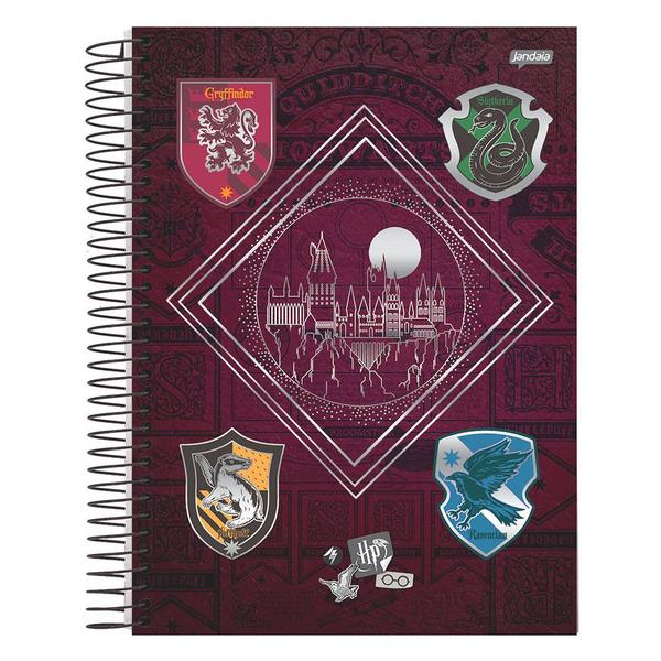 Caderno Harry Potter - Vinho - 10 Matérias - Jandaia