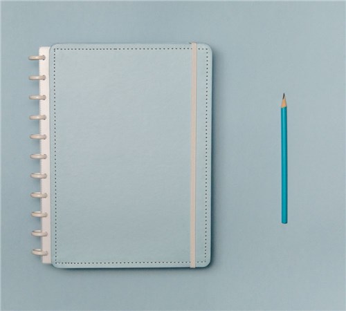 Caderno Inteligente Azul Pastel - Grande