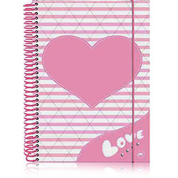 Caderno Love Rosa (200 Folhas) - DAC