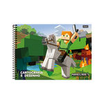 Caderno Minecraft Desenho e Cartografia 96 Folhas - Foroni