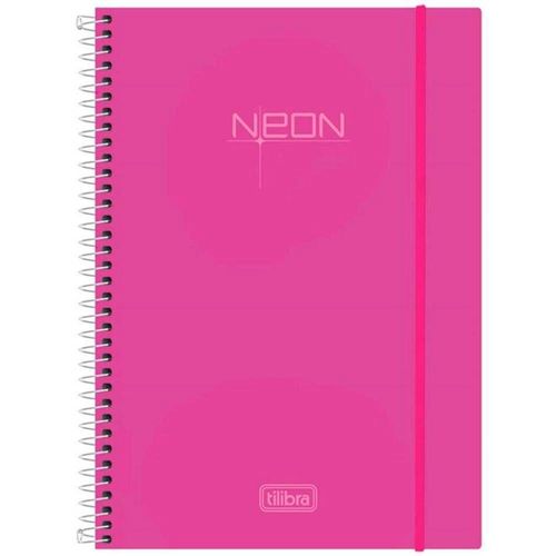 Caderno Neon Pink 10 Materias- Tilibra