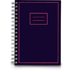 Caderno ½ Ofício C/ 96 Folhas S/ Pauta - Azul Marinho - Teca