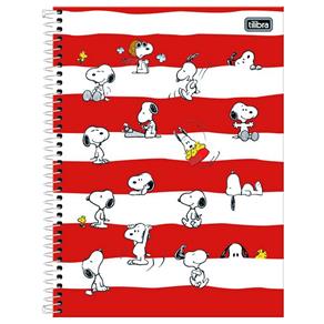 Caderno Snoopy 96 Folhas 1X1 - Tilibra Mod.03