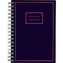 Caderno Teca ½ Ofício Azul Marinho C/ 96 Folhas Pautadas