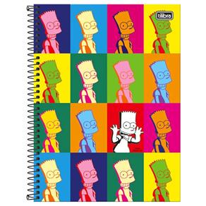 Caderno The Simpsons 96 Folhas 1X1 - Tilibra Mod.03