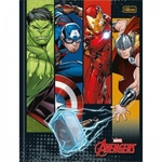 Caderno Tilibra Brochura Capa Dura Universitário Avengers - 80 Folhas
