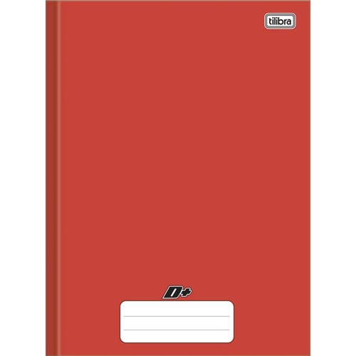 Caderno Universitario Brochura Capa Dura D+ (Tilibra) (Vermelho, 96)