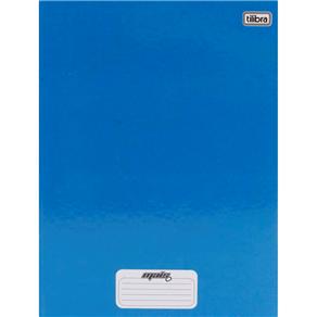 Caderno Universitário Brochura Capa Dura Mais+ Tilibra 116785 Azul - 96 Folhas