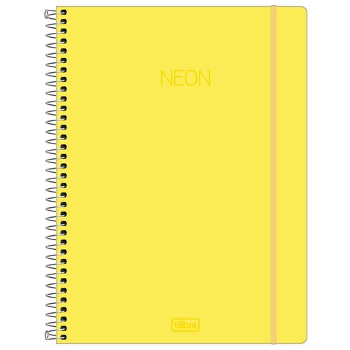 Caderno Universitário Neon Amarelo 1 Matéria Tilibra 1029905