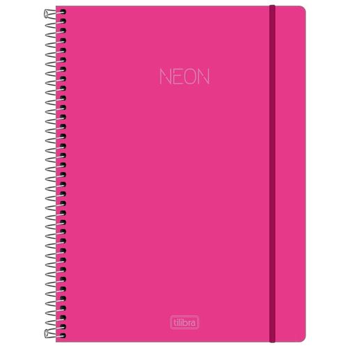 Caderno Universitário Neon Rosa 1 Matéria Tilibra 1029909