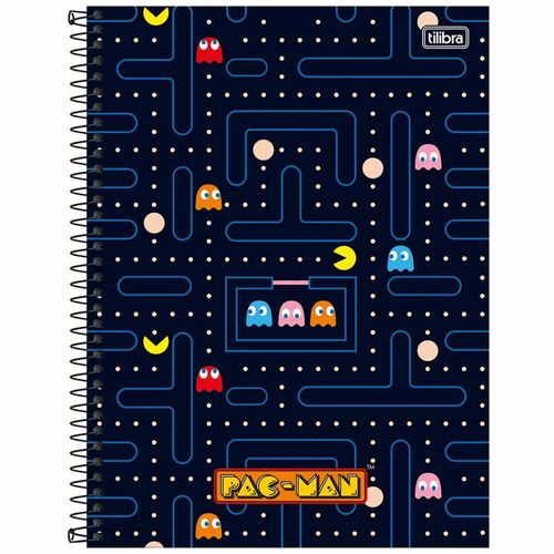 Caderno Universitário Pac Man 10 Matérias Tilibra 1030942