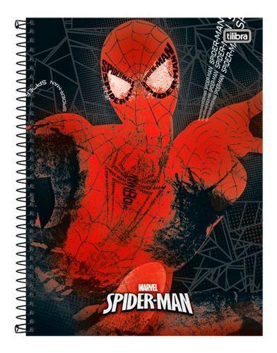 Caderno Universitário Spider - Man 10 Matéria 200 Folhas - Tilibra