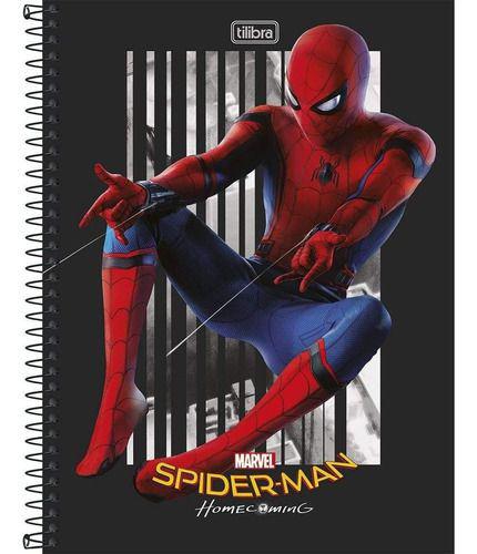 Caderno Universitário Spider - Man 10 Matéria 160 Folhas - Tilibra