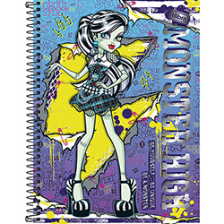 Caderno Universitário Tilibra Monster High Frankie Roxo Capa Dura 1 Matéria - 96 Folhas