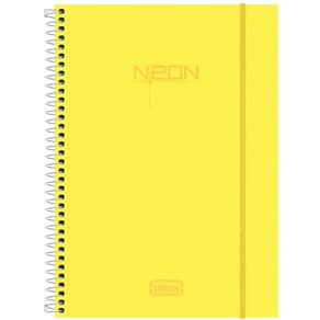 Caderno Universitário Tilibra Top Neon Amarelo 10 Matérias 141500 - 200 Folhas