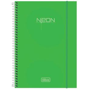 Caderno Universitário Tilibra Top Neon Verde 10 Matérias 141526 - 200 Folhas