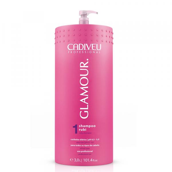 Cadiveu Professional Glamour Shampoo Lavatório Rubi 3 Litros