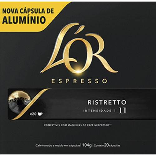 Cafe Capsula Espresso Lor Ristretto 52g C/20 Unidades