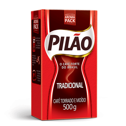 Café Pilão Torrado e Moído Tradicional Vácuo 500g
